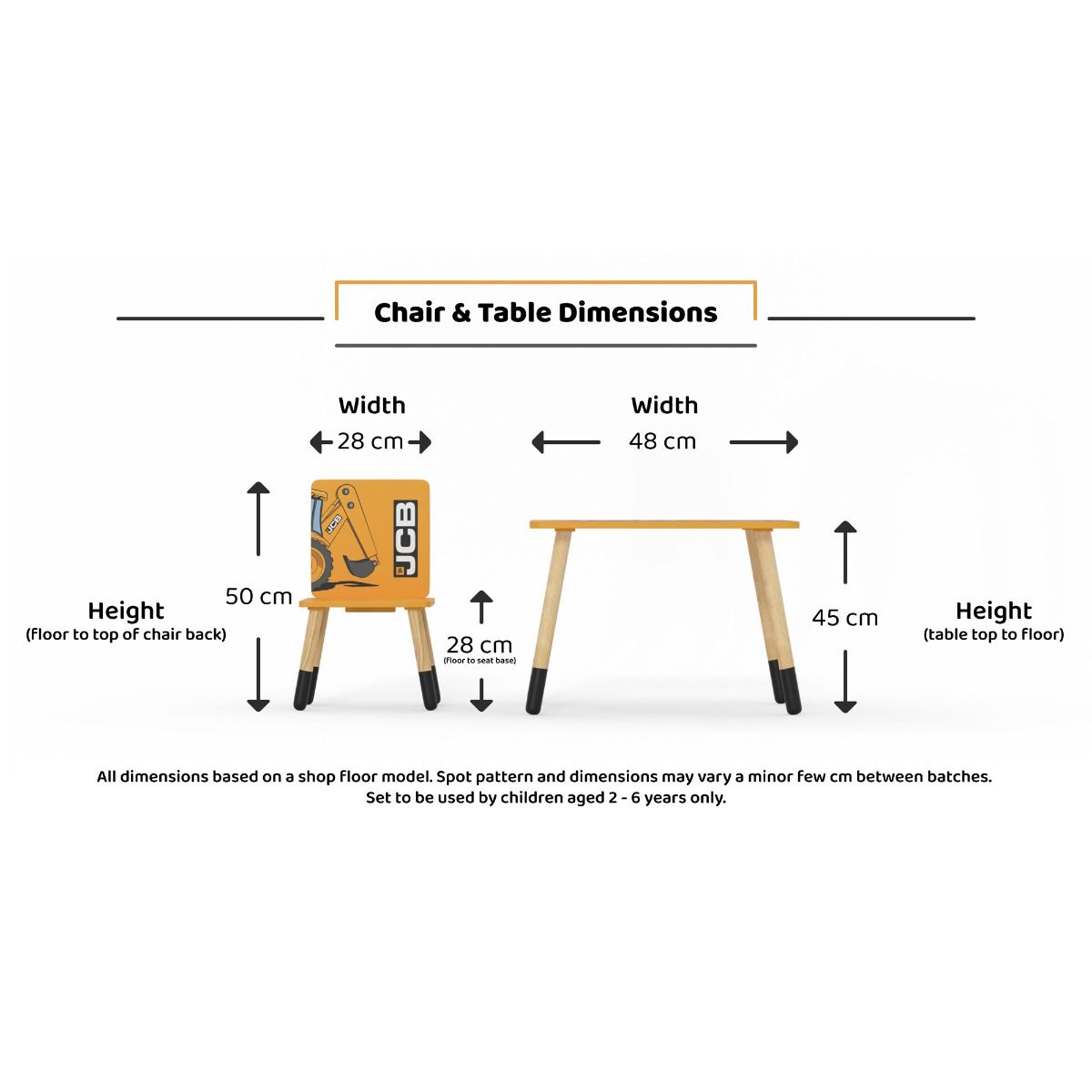 JCB Single Bed & Furniture Bundle