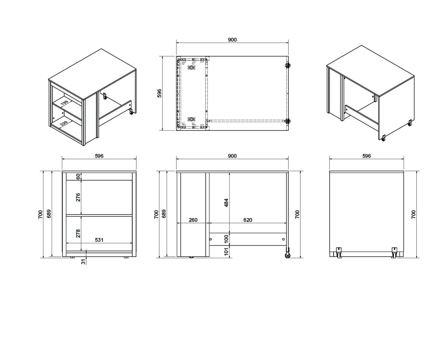 Charlie Grey Midsleeper Cabin Bed Set