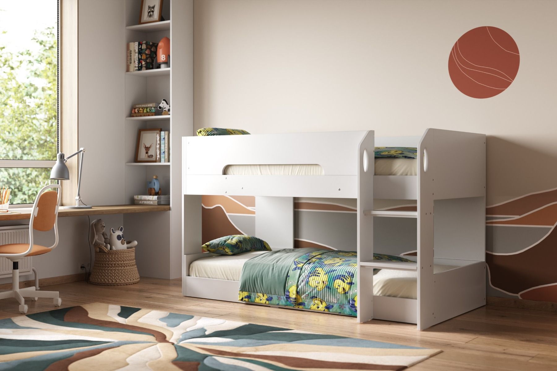 Mystic Low Pod White Bunk Bed