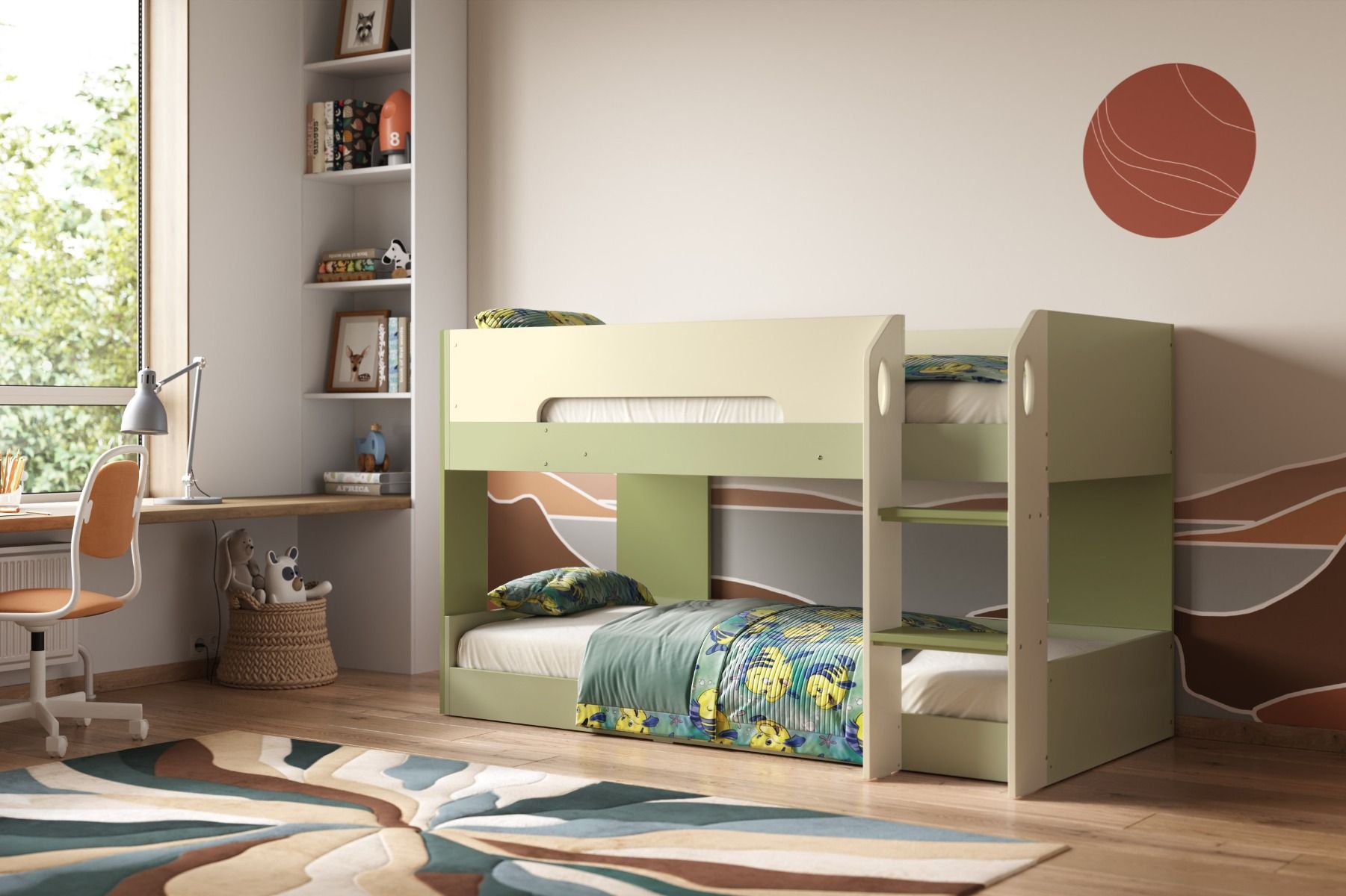 Mystic Low Pod Green Bunk Bed