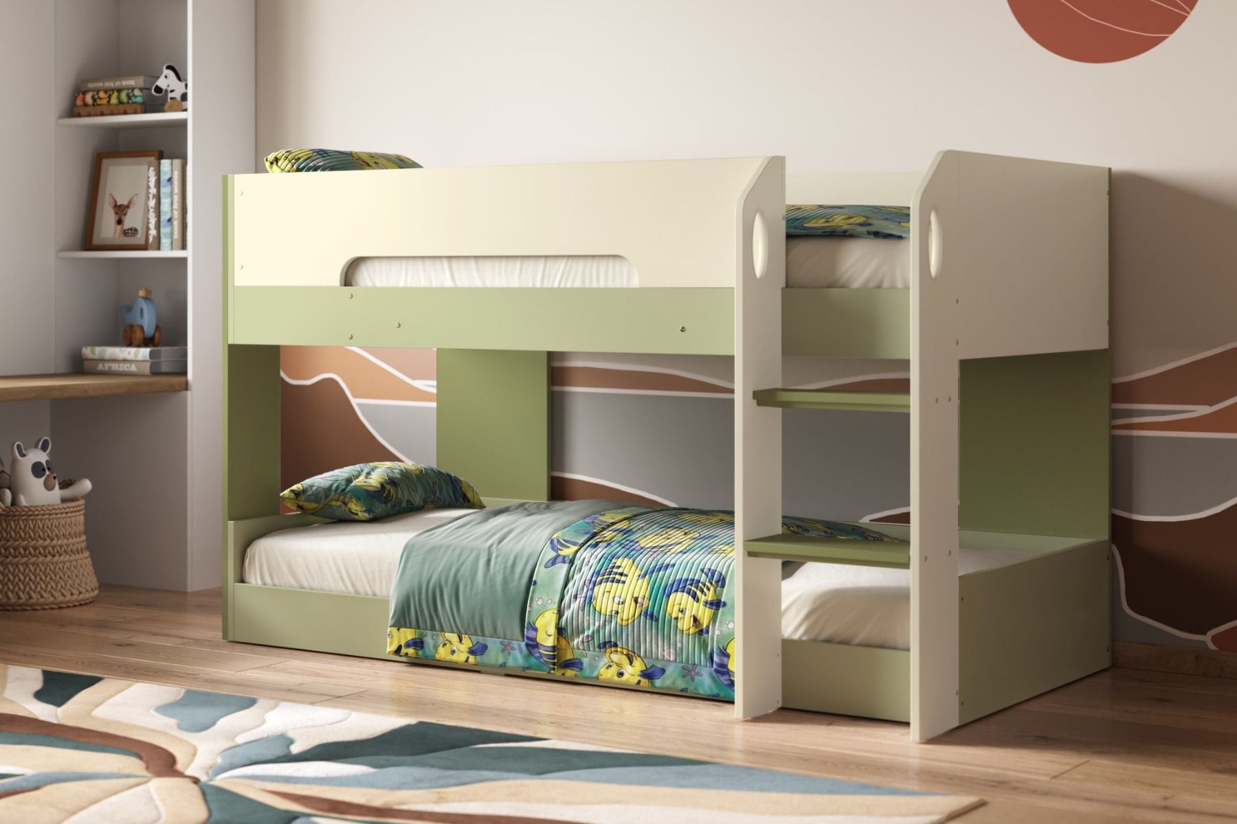 Mystic Low Pod Green Bunk Bed