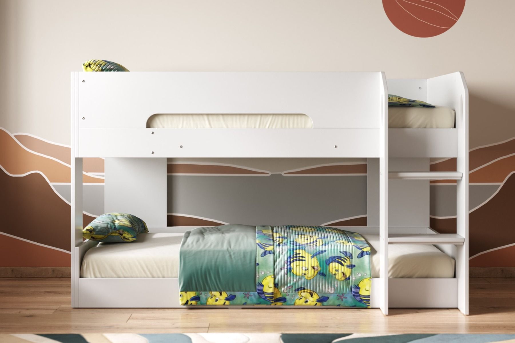 Mystic Low Pod White Bunk Bed