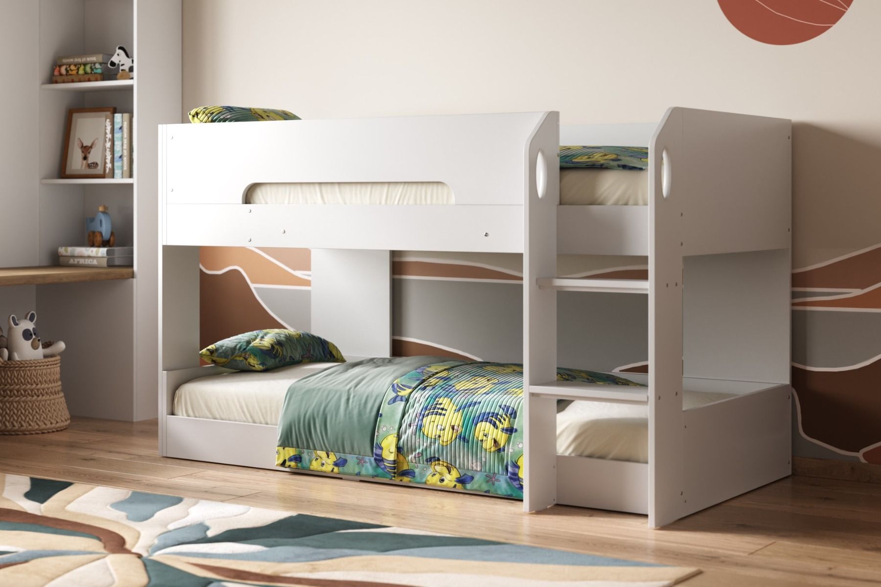 Mystic Low Pod White Bunk Bed