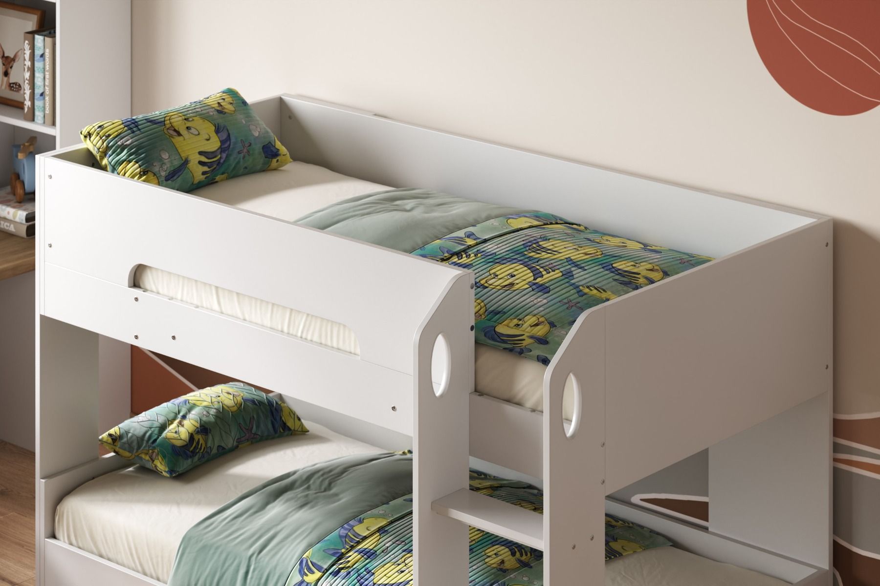 Mystic Low Pod White Bunk Bed