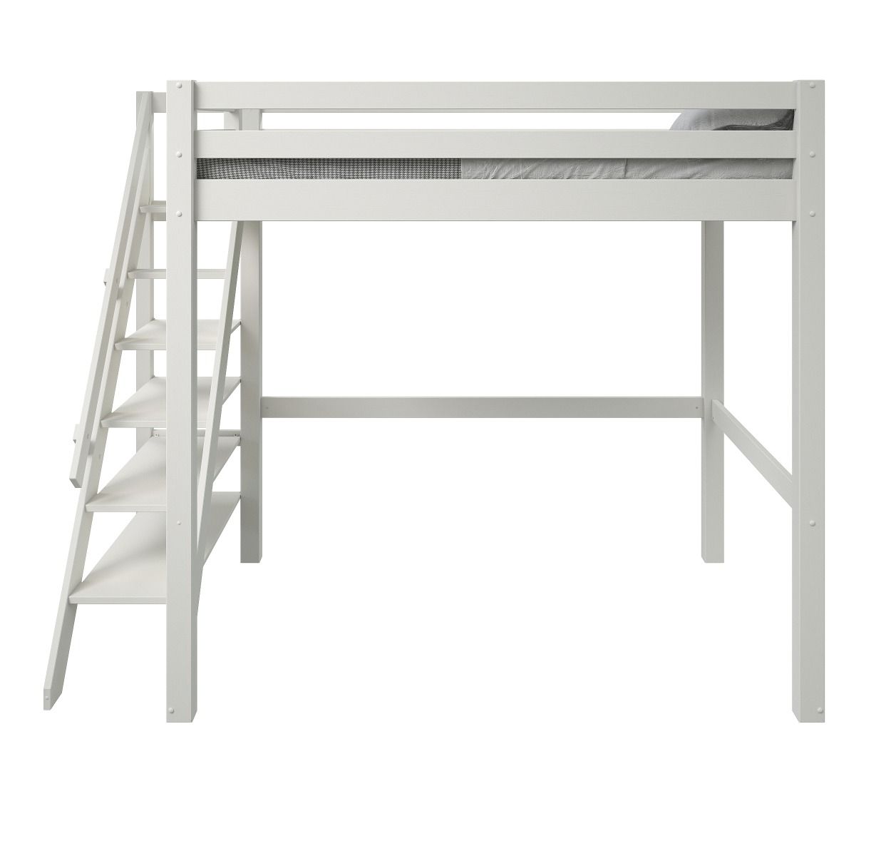 Noomi Studio White Double High Sleeper Loft Bed