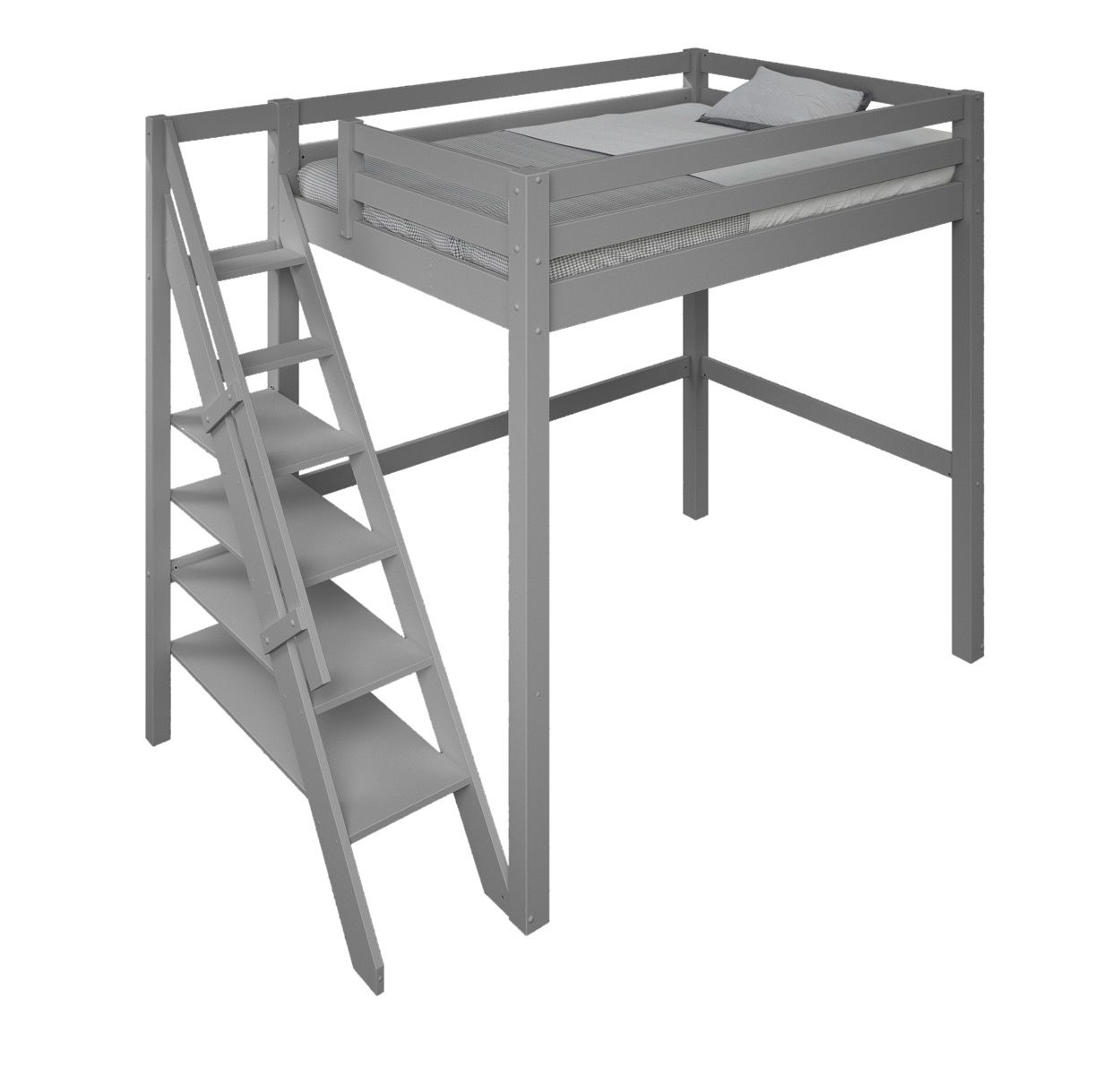 Noomi Studio Grey Double High Sleeper Loft Bed