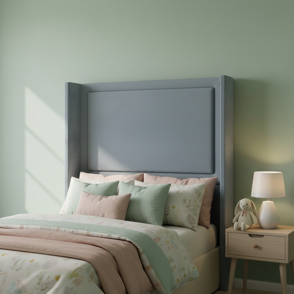 Plain Border Straight Wing Headboard — Lifestyle Scene