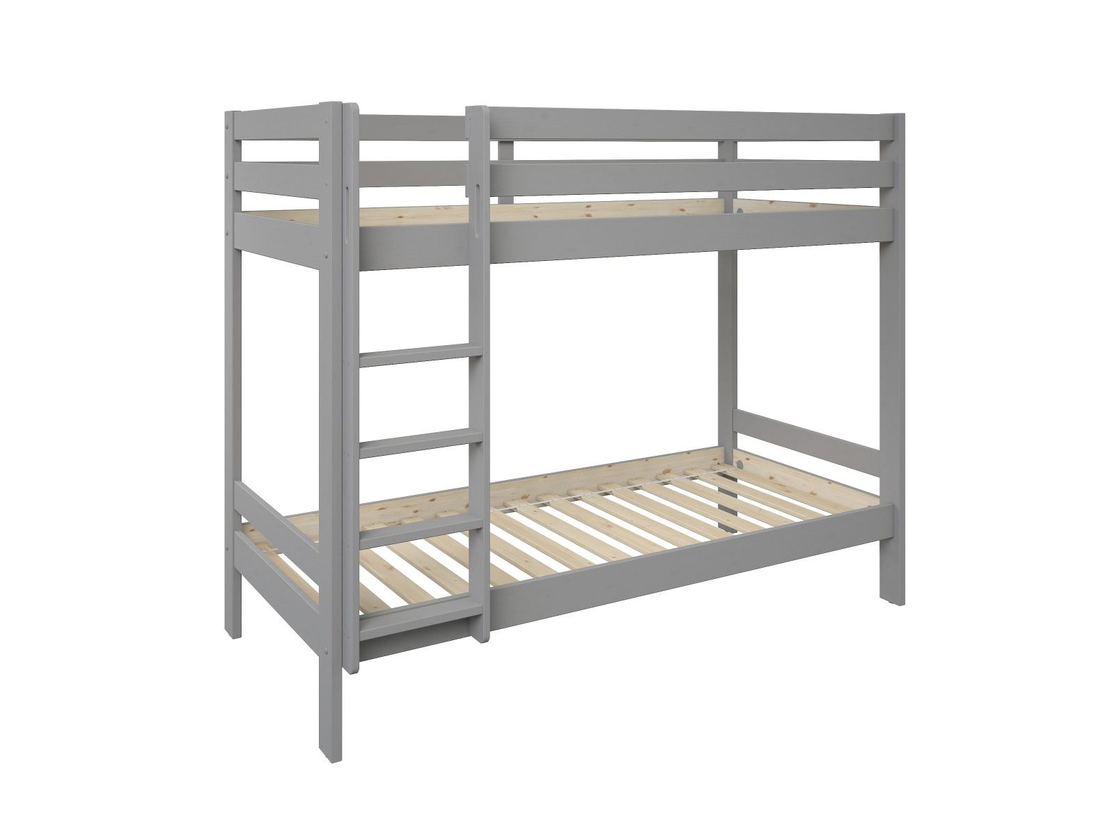 Noomi Nora Solid Wood Grey Bunk Bed with Storage