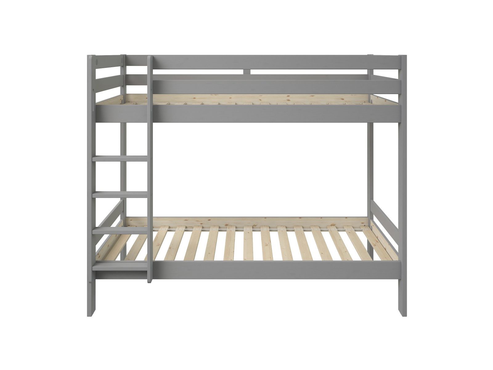 Noomi Nora Solid Wood Grey Bunk Bed with Storage