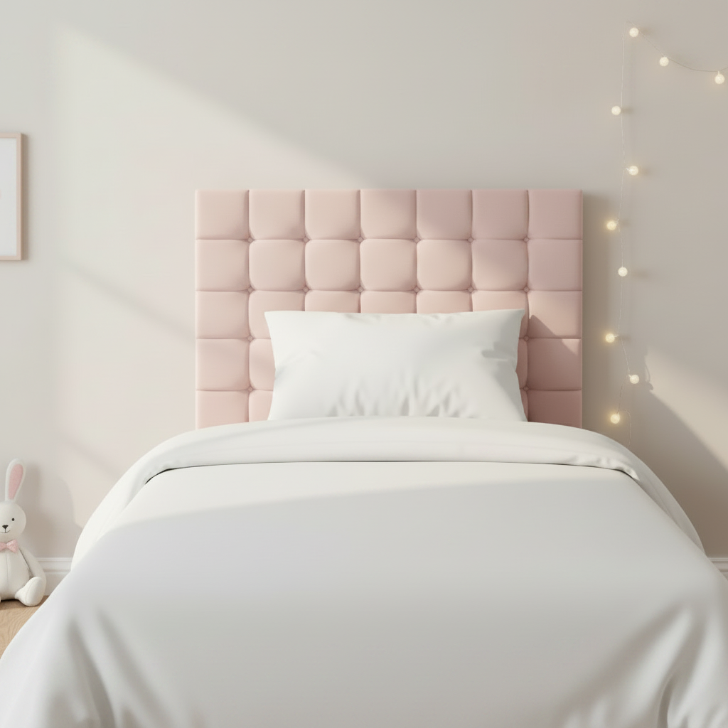 Small Cubic Low Headboard - Square Children's Bedroom