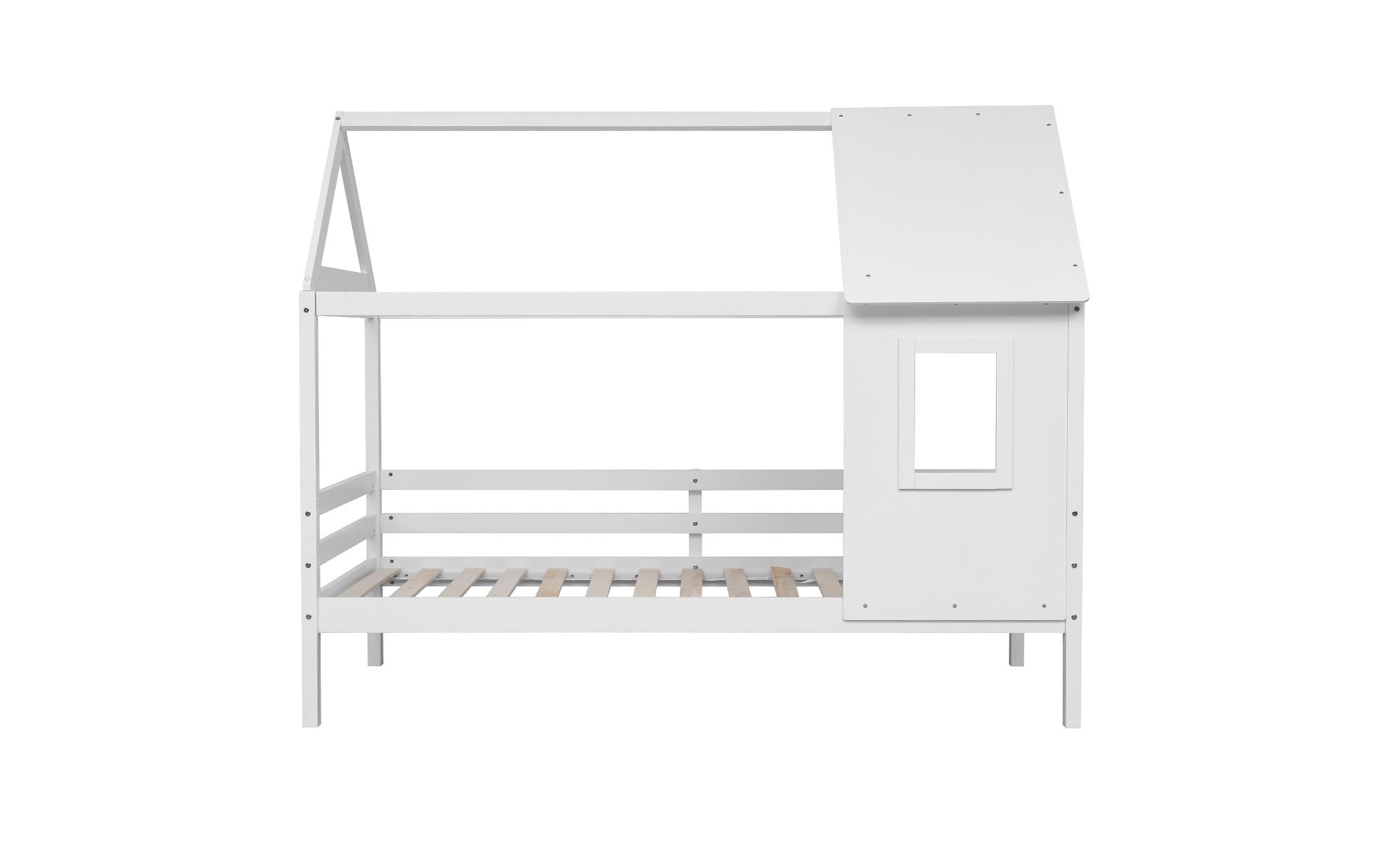 Wooden Nature White Treehouse Bed