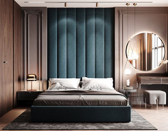 Vertical Wall Panels Bespoke Wall Mounted Headboard