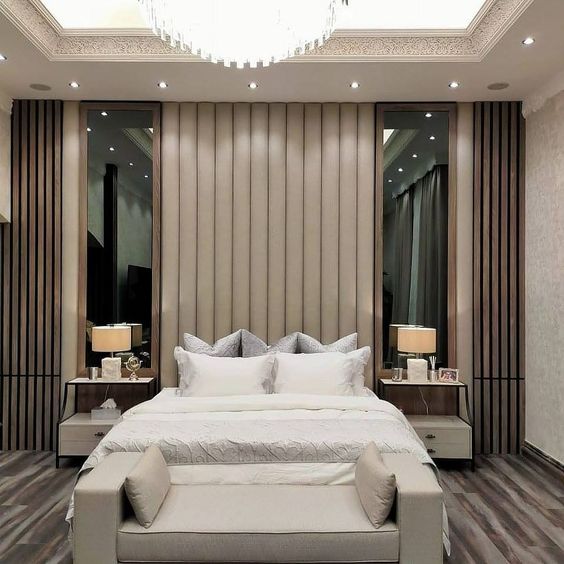 Vertical Wall Panels Bespoke Wall Mounted Headboard