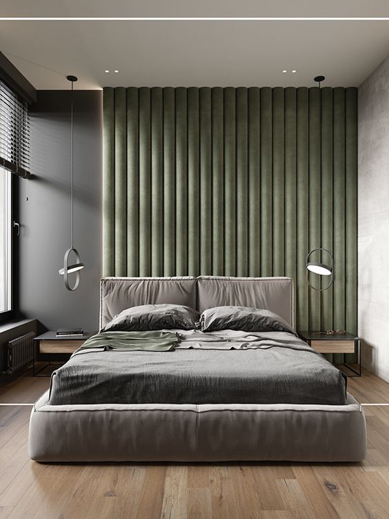 Vertical Wall Panels Bespoke Wall Mounted Headboard