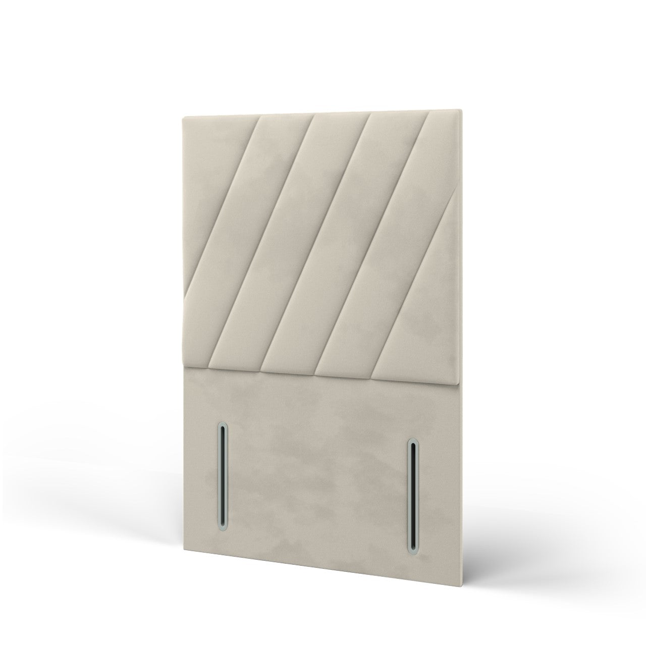 Diagonal Panels Fabric Tall Headboard