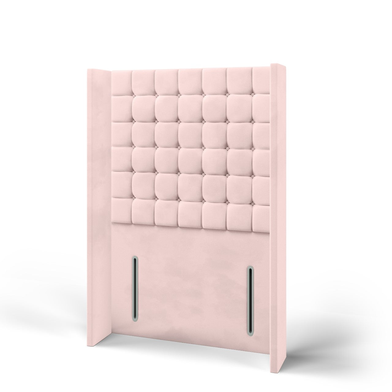 Small Cubic Fabric Straight Wing Headboard