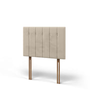 Vertical Panels Buttoned Low Headboard